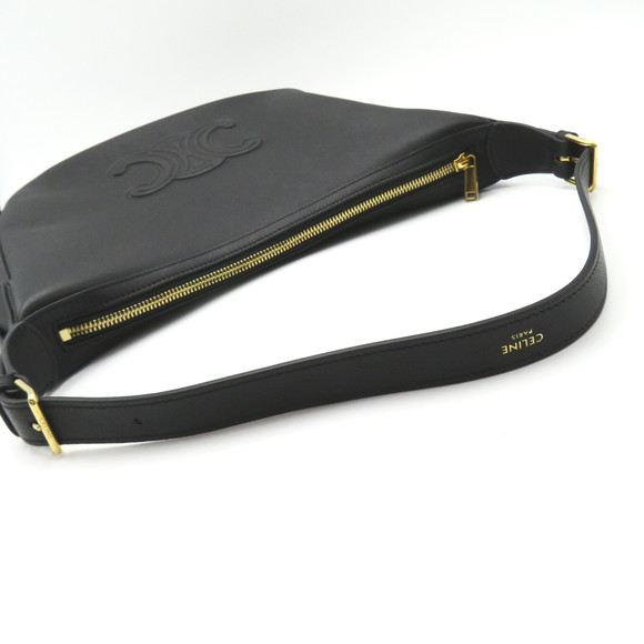 Celine Heloise Cuir shoulder bag calf cowhide ladies black - Picture 6 of 10